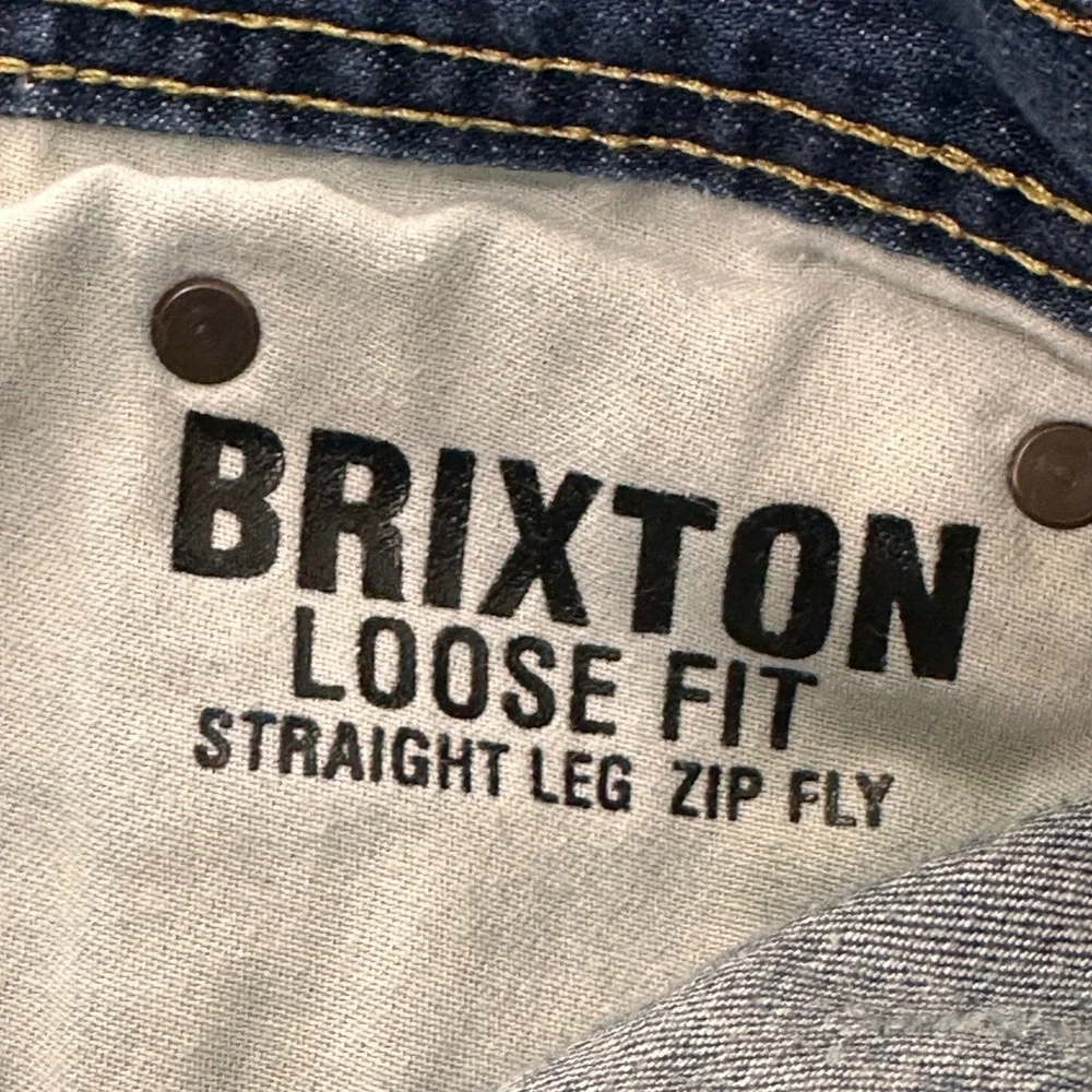 Vintage Y2K Polo Jeans Co RL Mens Brixton Loose Fit Straight Leg Jeans 34 Denim‎